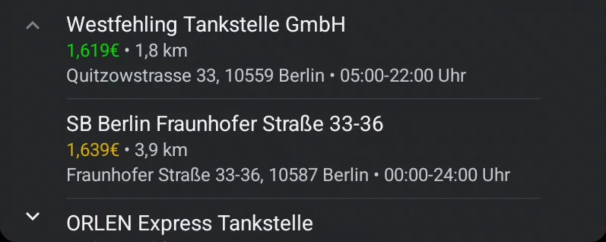 Android Auto - List View