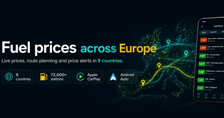 Petroly - Fuel prices across Europe. Compare live prices, plan smarter stops and save across borders.