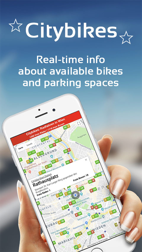 Citybikes Vienna for iOS & Android